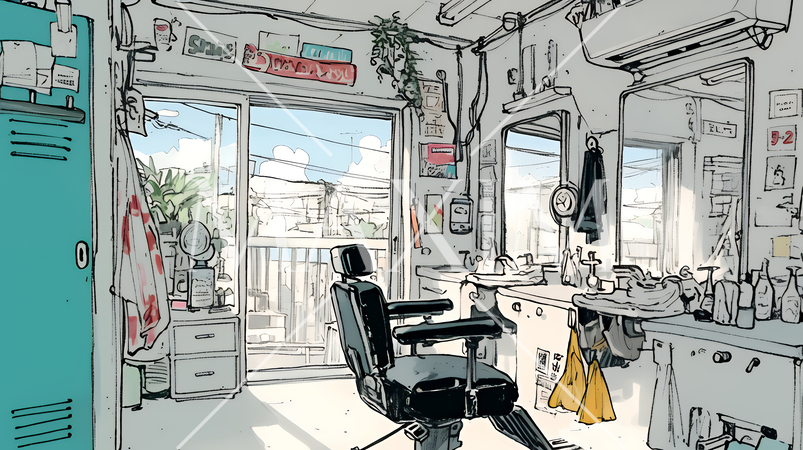 昭和の香りがする床屋