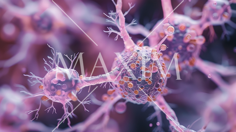 火星とかにいそうな架空の微生物の顕微鏡画像