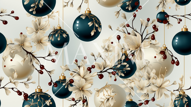 クリスマスオーナメントの連続パターン