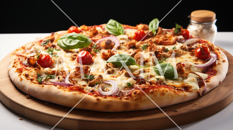 ピザパイの写実的なCG