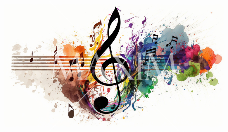 音符をモチーフにした背景