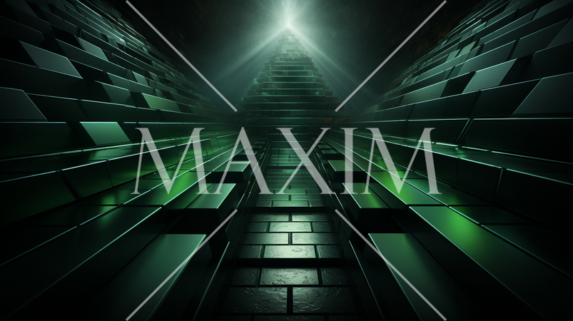 緑基調のジオメトリックな背景