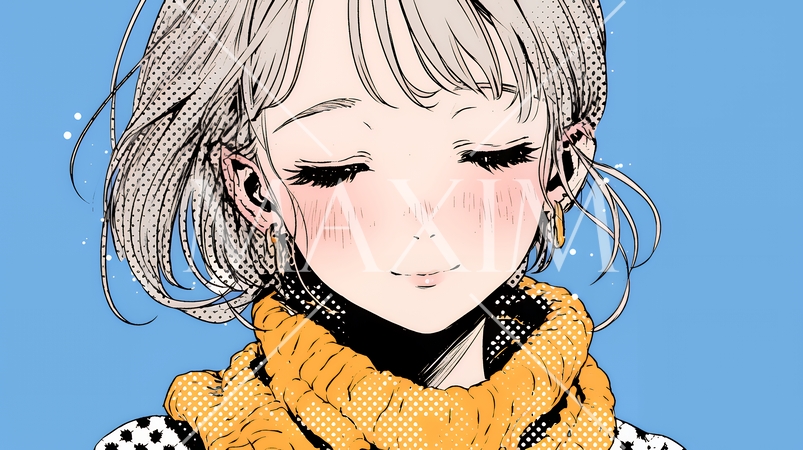 ポジティな気持ちが一杯で、笑顔一杯の若い女性：人と接するときに自然と微笑んだり、表情が柔らかい。