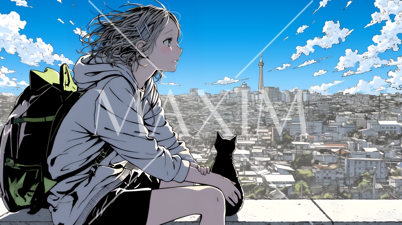 孤独を感じている若い女性