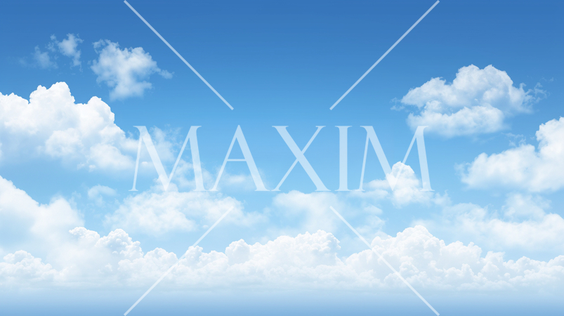 夏の青空と白い雲