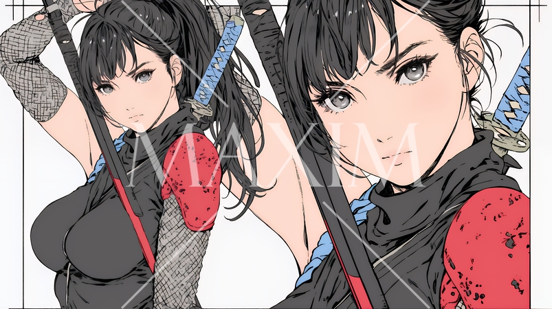 セクシーな女忍者（くノ一）