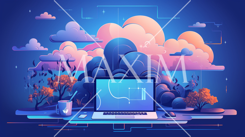 クラウドコンピューティング：クラウドベースのテクノロジーサービスの利用。