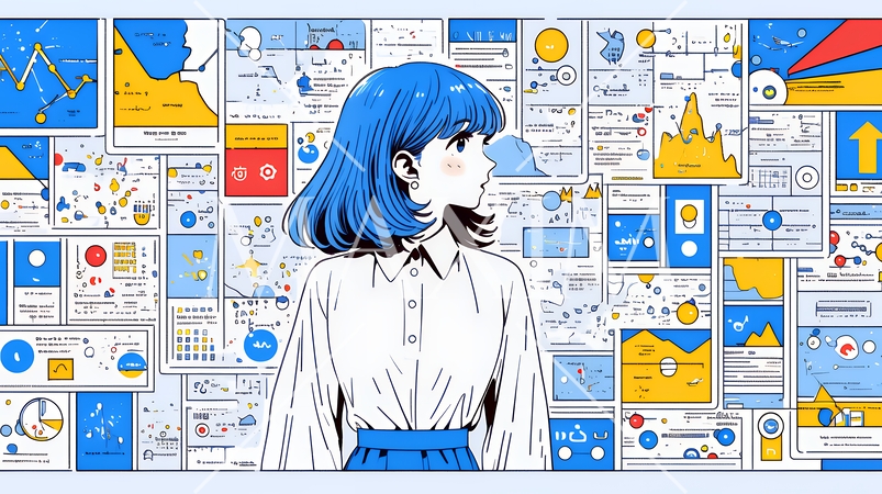 DX・AI・クラウドで進むデジタルトランスフォーメーション｜データネットワークのビジネスコンセプト