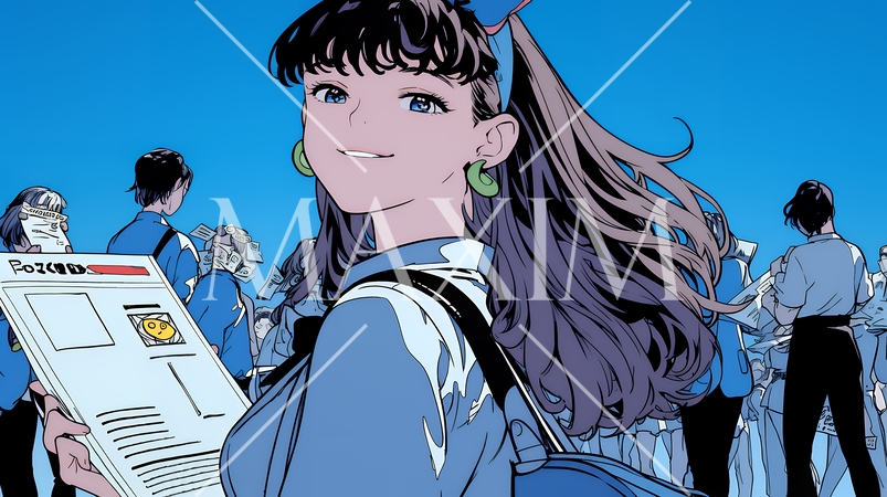 書類を確認するビジネスウーマン