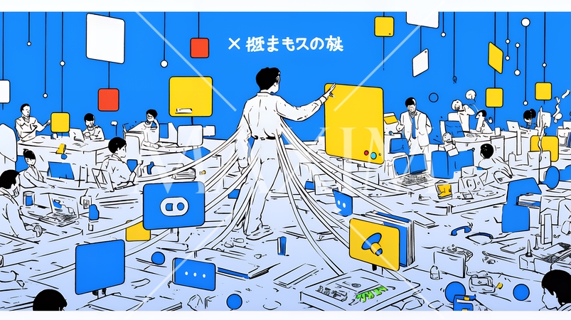 DX・AI・クラウドで進むデジタルトランスフォーメーション｜データネットワークのビジネスコンセプト