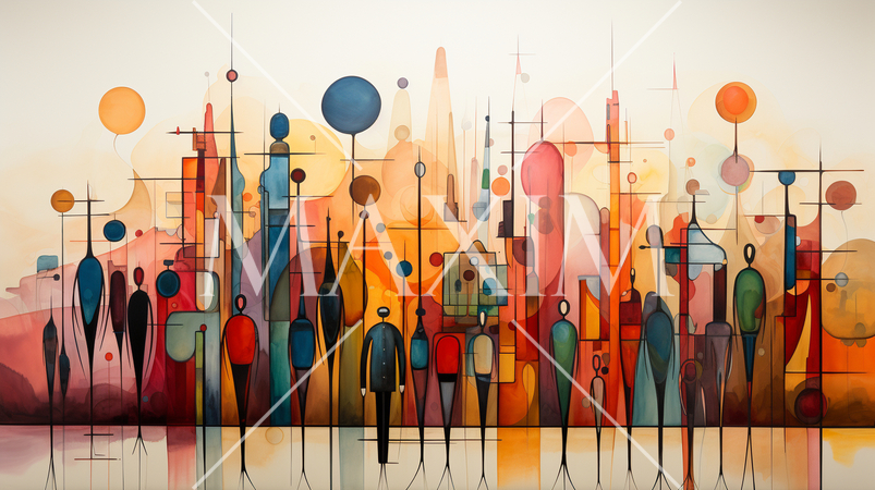 ことわざ：『十人十色』のキュービズムな表現