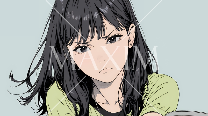 Noという表現を思いっきり顔に表しているる女性