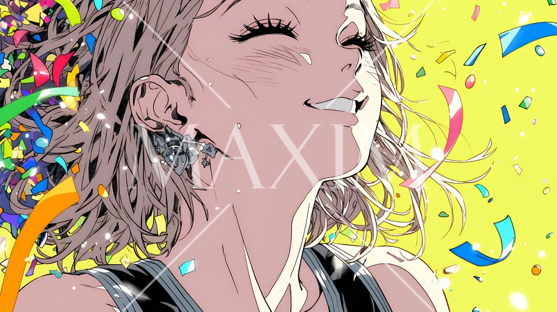 嬉しくて目を開けることができません