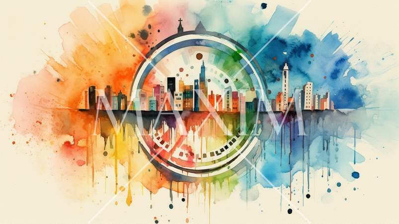 SDGs：SDGsのイメージの水彩画