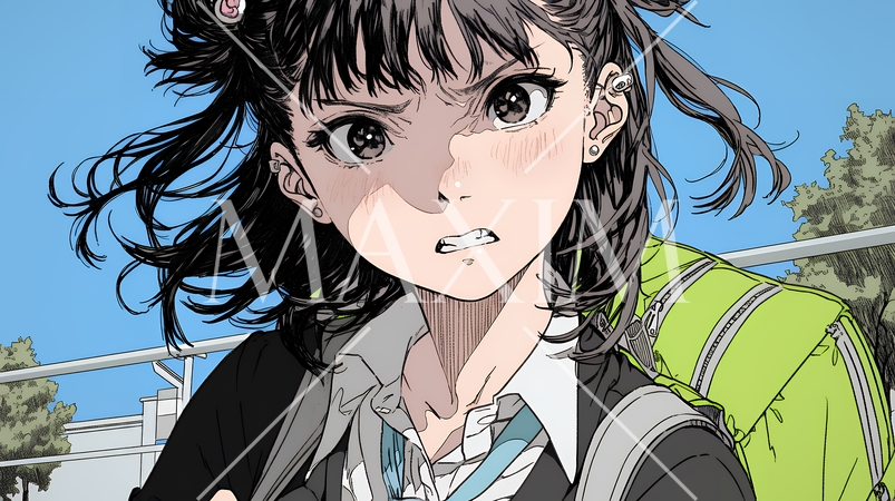 「バカ言ってんじゃないよ」と激怒している女子高生