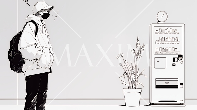 ものすごく要領の悪いユーザーインターフェースに戸惑っているユーザー（シンプルな色使い）