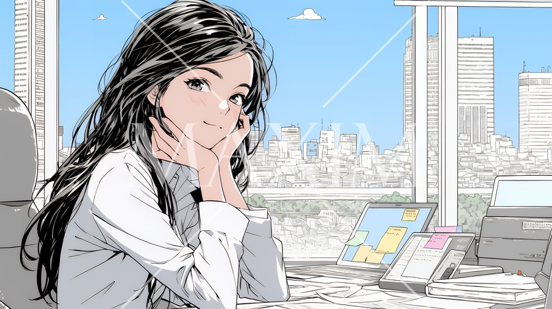 迷いに囚われ、決断できないビジネスウーマン