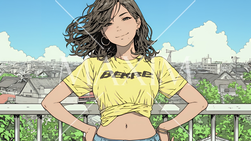 得意げな表情を浮かべている若い女性