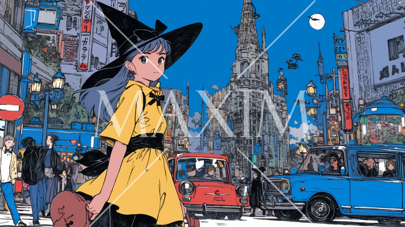 ハロウィンイベントに参加するために待機中の女の子