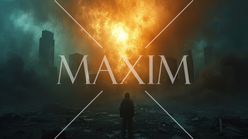 大都市へのミサイル攻撃による大規模火災：大規模戦争状態