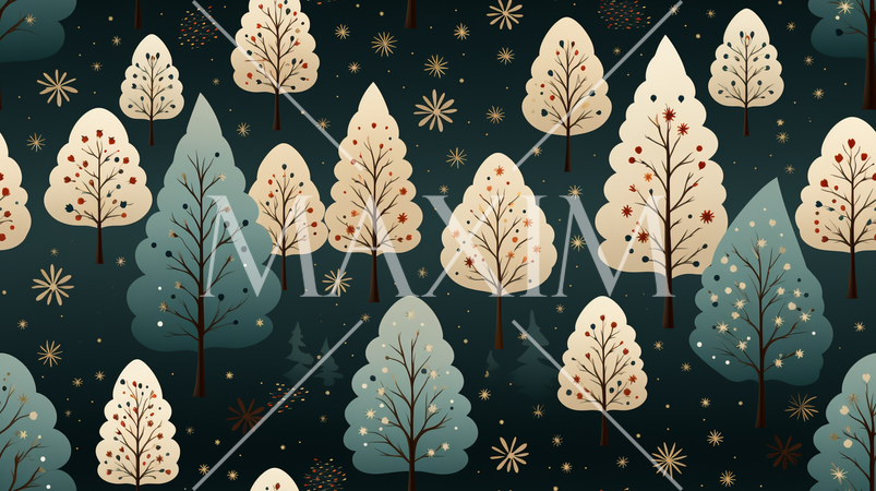 クリスマスツリーの連続パターン