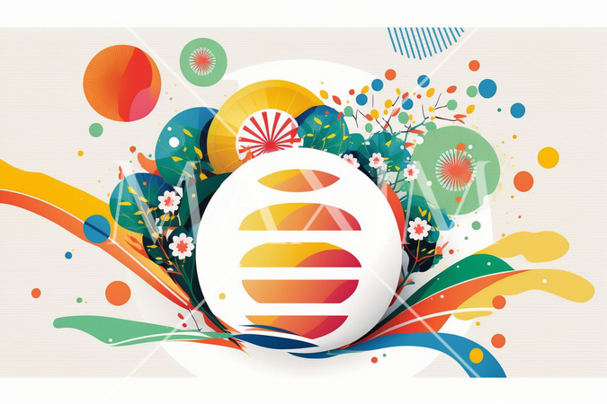 年賀はがき用の年賀状図案