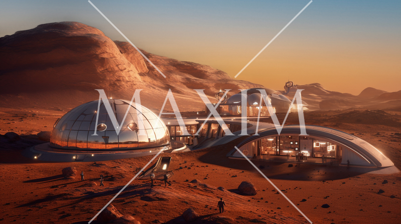 火星の宇宙基地