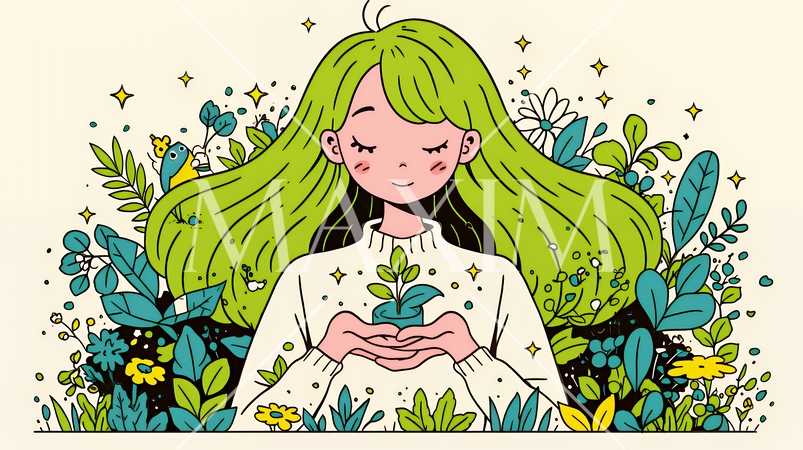 ESG経営とサステナビリティのビジネスコンセプト｜環境・社会・ガバナンスを表す企業向けイラスト