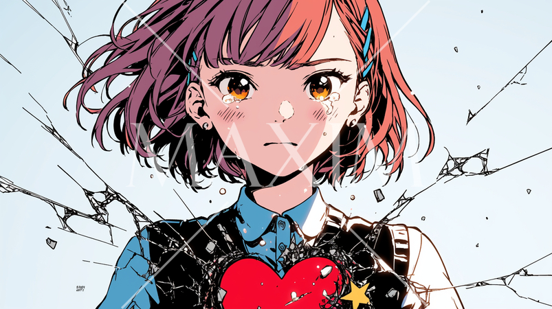 失恋して気落ちしている女の子