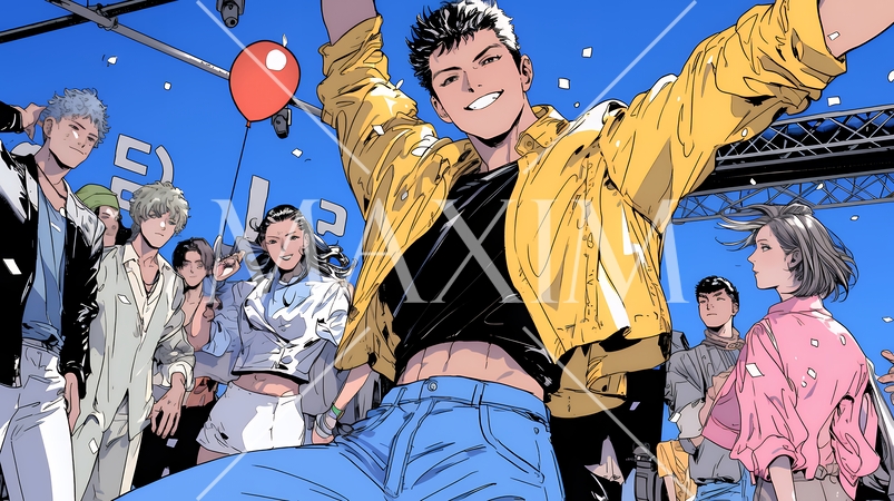 クラブで踊っている若者たち