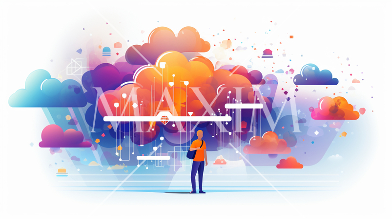 クラウドコンピューティング：クラウドベースのテクノロジーサービスの利用。