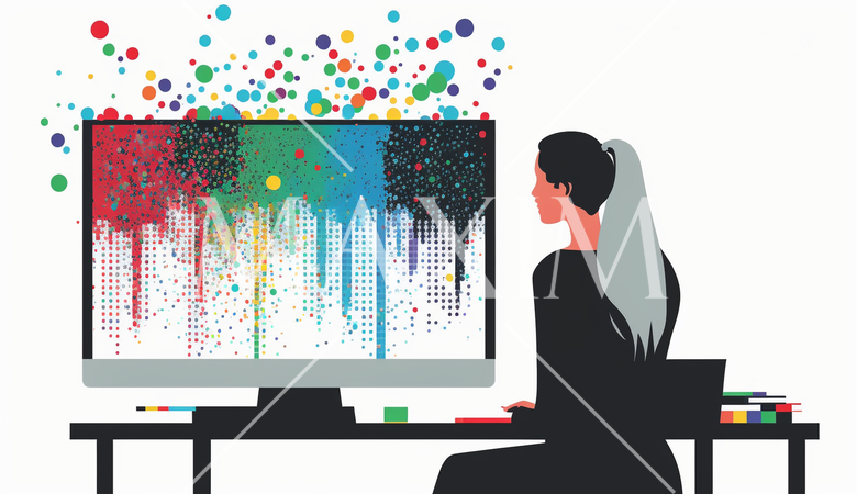 pcでexcel作業中の女性