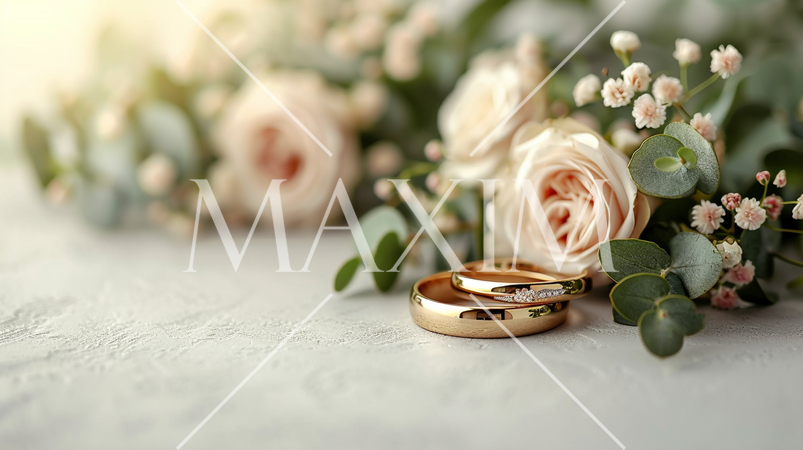 結婚式をイメージした白基調の背景画像