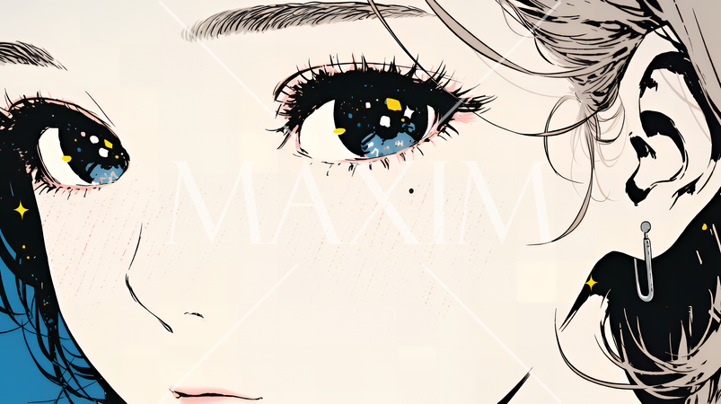 輝く瞳で見つめる好奇心旺盛な若い女性