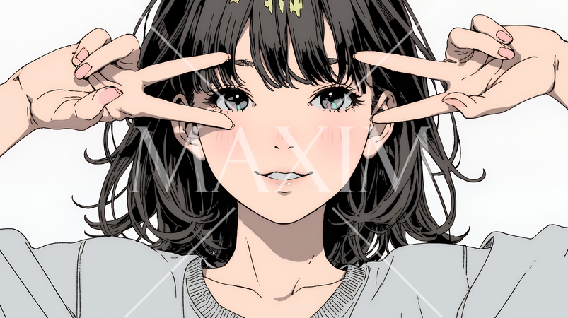 あっかんべー：舌を出して思いっきり相手を馬鹿にしている様子