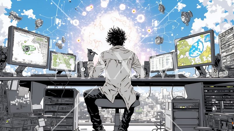 ビッグデータとAI：データ解析による洞察とデータセンターの役割のイメージ