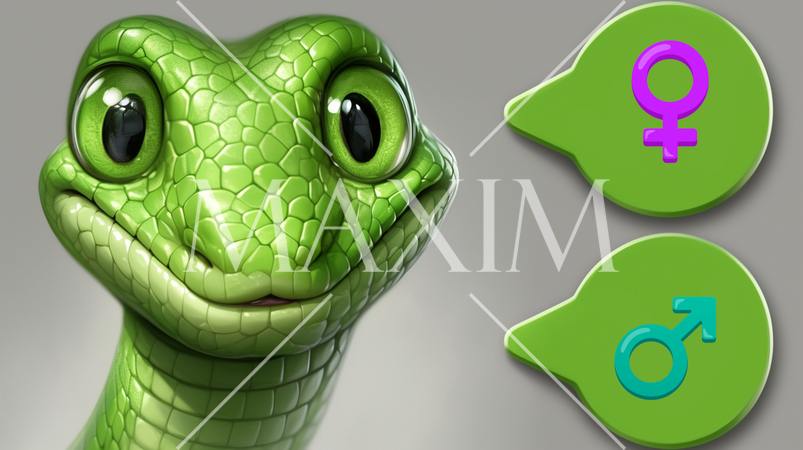 変な顔をしたユニークな蛇