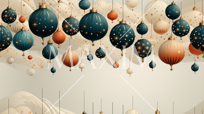 クリスマスオーナメントの連続パターン