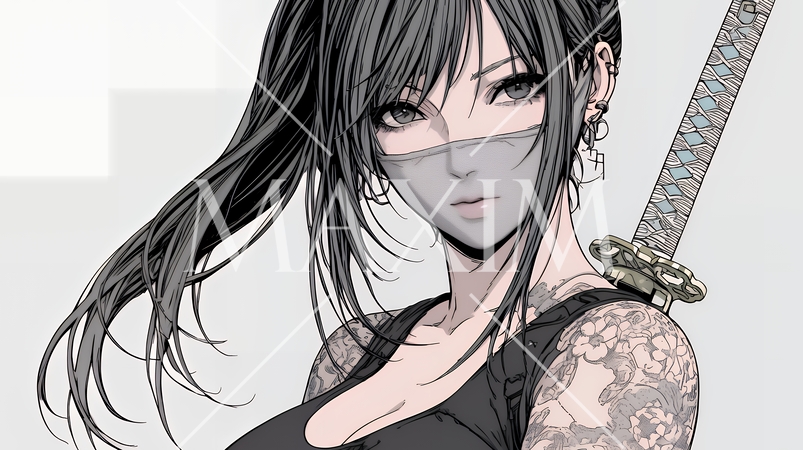 セクシーな女忍者（くノ一）