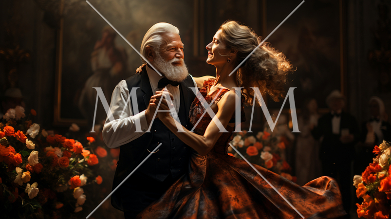 ballroomでの社交ダンス風景