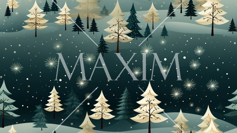 クリスマスツリーの連続パターン