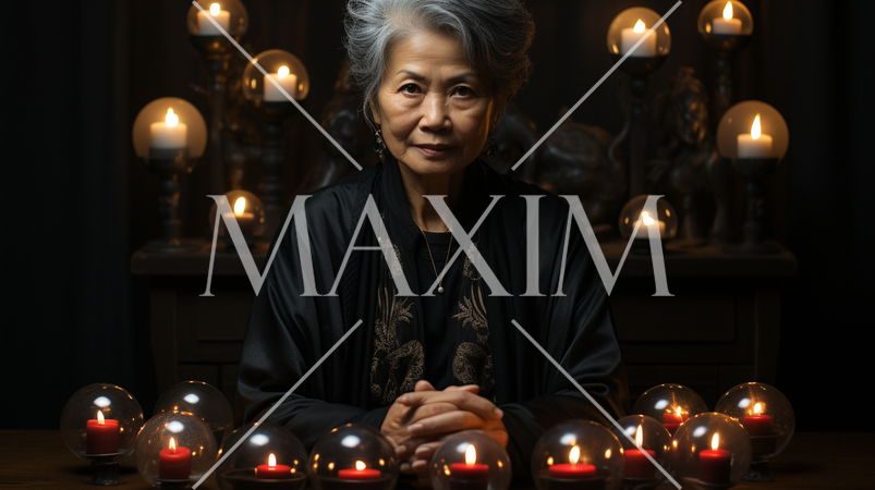 教祖か占い師。でも怪しい人物。