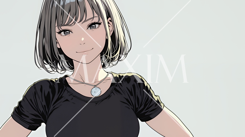 得意げな表情を浮かべている若い女性