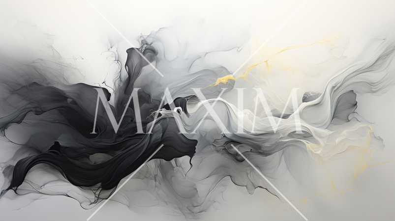 水面に墨をたらしたイメージ：モノクロベースの抽象的背景