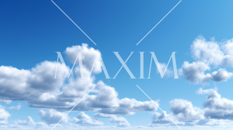 雲のある空の背景イメージ精緻CG画