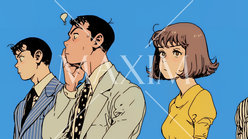 苦悩しているビジネスパーソン