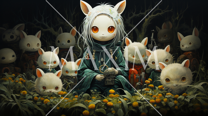 ハロウィンの夜の草むらや森に潜む魑魅魍魎達