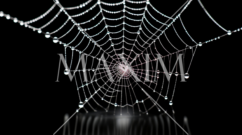 蜘蛛の巣のイメージの背景：精緻CG