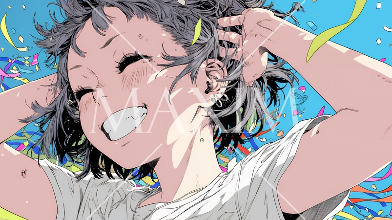 嬉しくて目を開けることができません