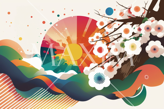 年賀はがき用の年賀状図案